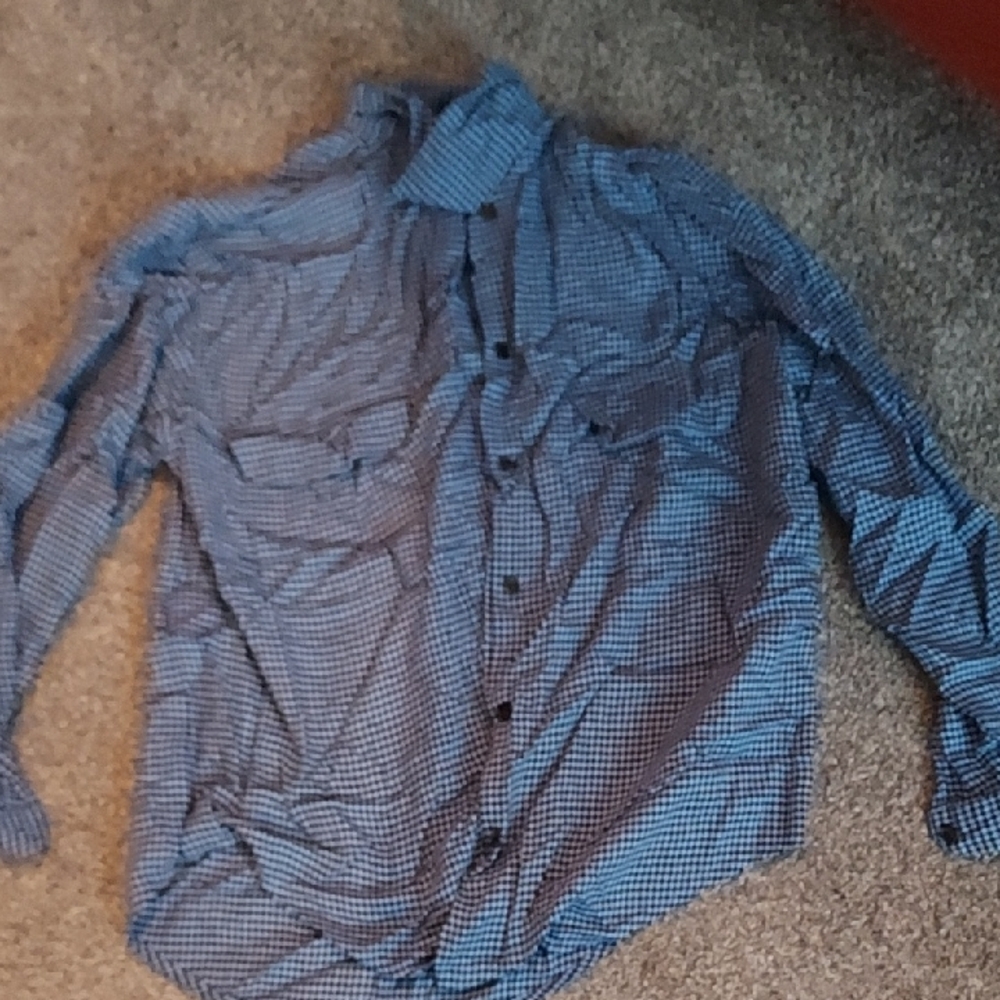 GAP Blue Lightweight Casual Button Down Shirt